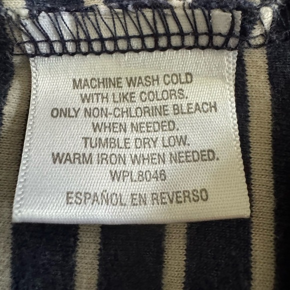 Club Room Men’s Shirt Size XL Macys Polo Short Sleeve Blue/White Soft Striped - Picture 6 of 6